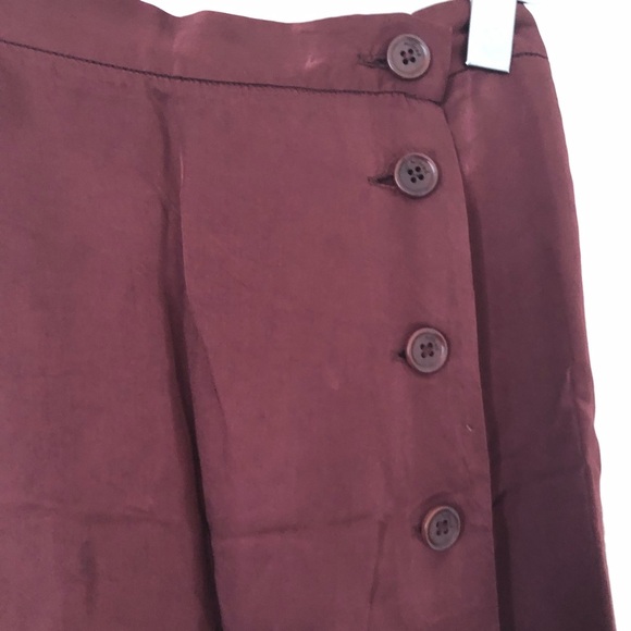 WILFRED Red Midi button-down Slit Skirt - Picture 9 of 17